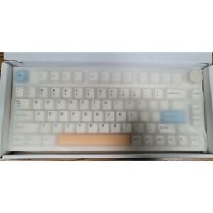 Keydous NJ80-AP Wireless Mechanical Keyboard Bluetooth 5.0/2.4G/Wired Strawberry